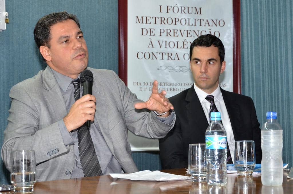 Marcelo Dornelles (E) e Marcelo Dossena Lopes dos Santos  representaram MP no evento