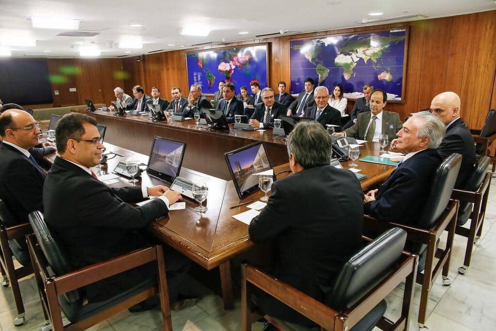 Reunião com o Presidente da República em exercício ocorreu no Palácio do Planalto