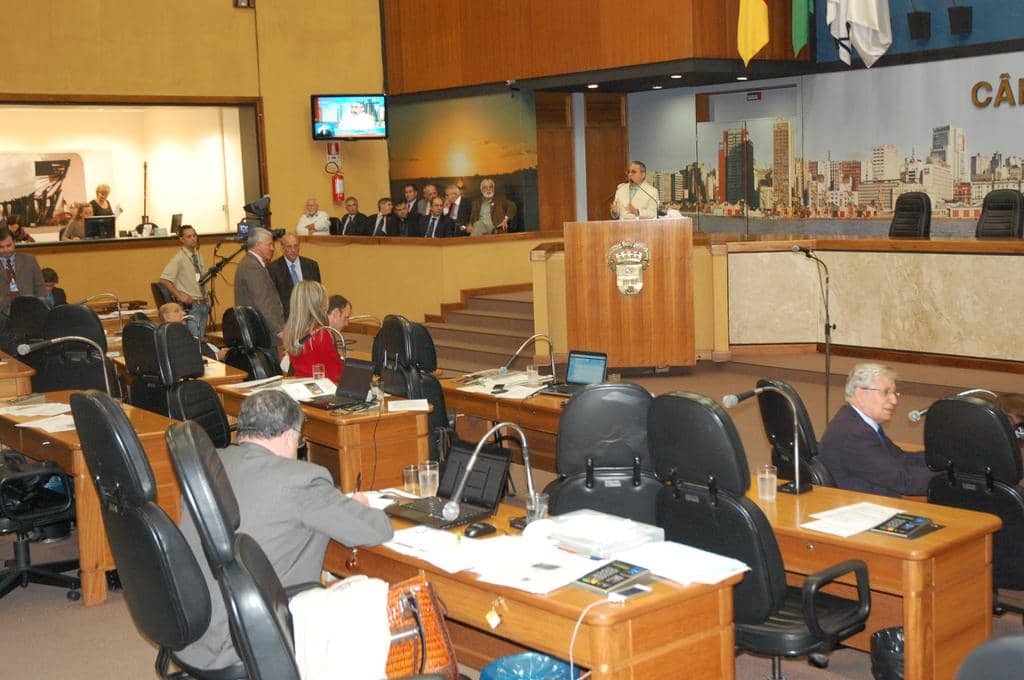 Panorama da sessão na Câmara Municipal