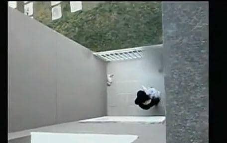 Frame do vídeo feito por vizinho que mora no andar de cima 
