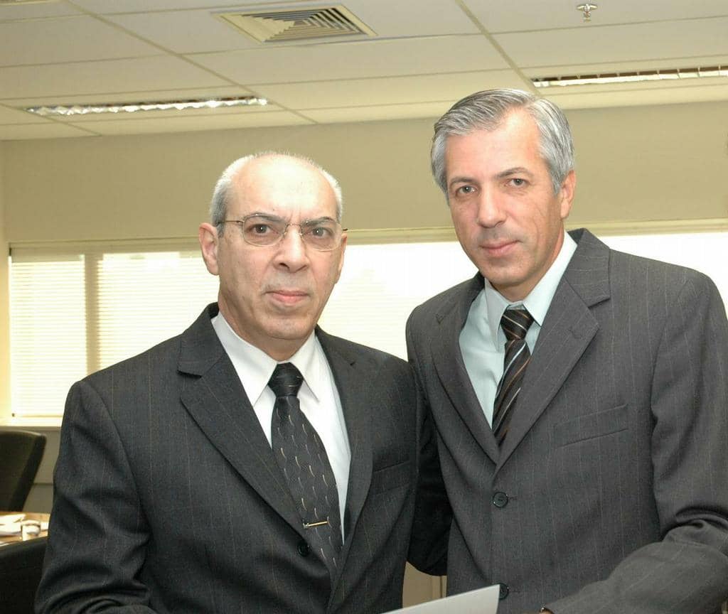 Arnaldo Sleimon (e) com o Procurador-Geral