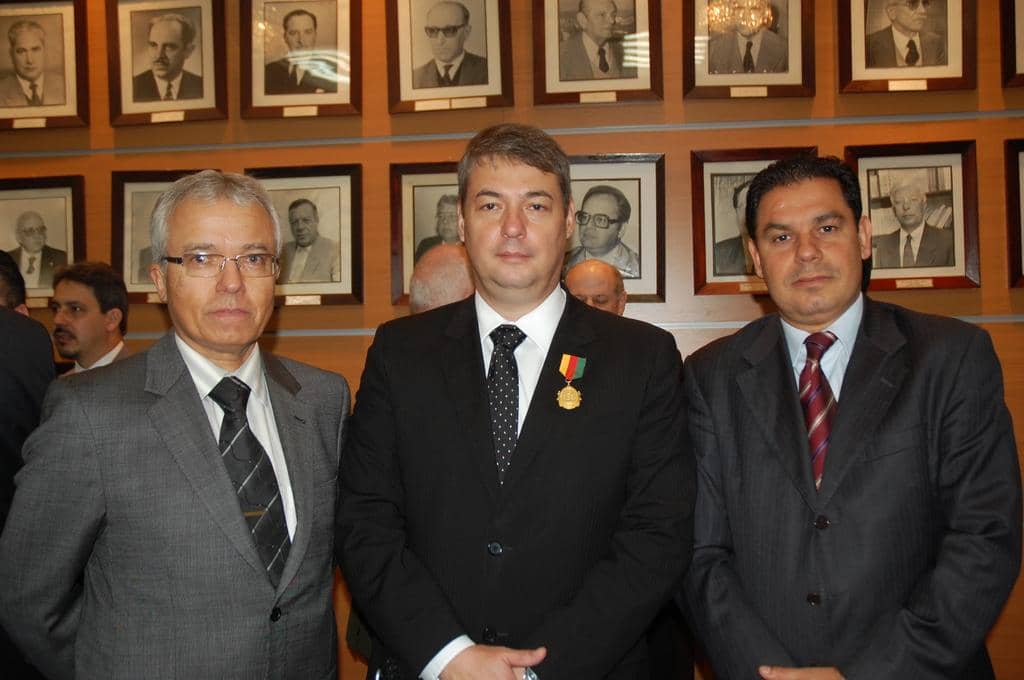PGJ ao lado do ouvidor do MP, Luiz Cláudio Varela Coelho e do subprocurador-geral Marcelo Dornelles